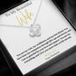 14k white gold or 18k yellow gold finish wife pendant necklace with cubic zirconia crystals