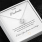 To My Soulmate pendant necklace 14k white gold over stainless steel or 18k yellow gold over stainless steel