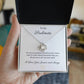 To My Soulmate pendant necklace 14k white gold over stainless steel or 18k yellow gold over stainless steel