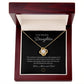 14k or 18k Daughter Love Knot Pendant Necklace