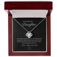 14k or 18k Daughter Love Knot Pendant Necklace