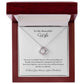 Beautiful Wife Love Knot 14k or 18k gold finish Pendant Embellished With Cubic Zirconia Crystals