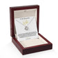 14k white gold or 18k yellow gold finish wife pendant necklace with cubic zirconia crystals