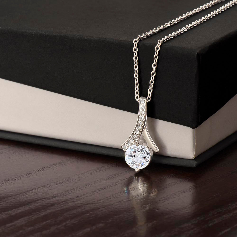 White gold necklace with cubic zirconia hotsell