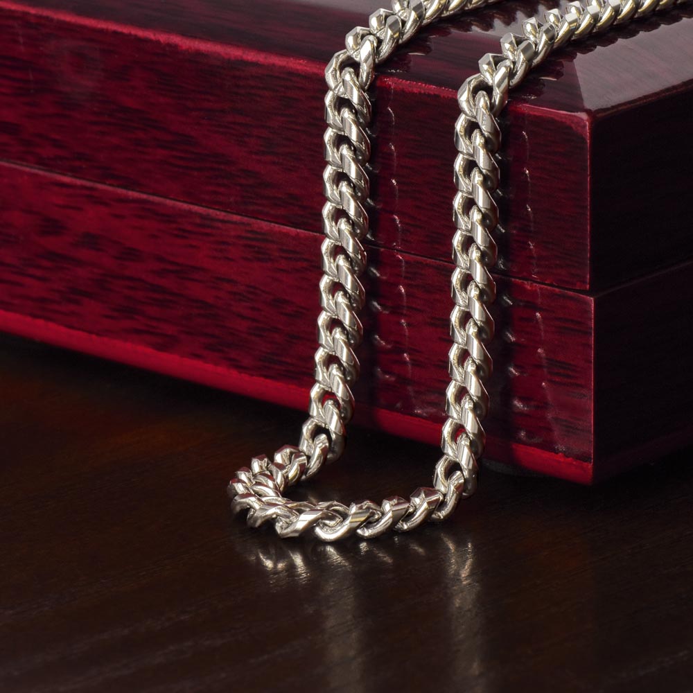 Cuban Link Chain Classic Necklace for him, stainless steel or 14k Gold finish