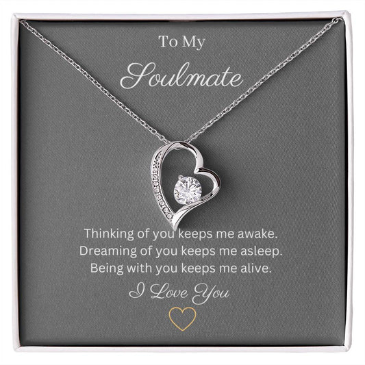 Heart pendant 14k white gold finish or 18k yellow gold finish 6.5mm round cut cubic zirconia stone