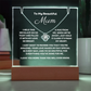 A stunning Square Acrylic and the beautiful Love Knot Necklace for Mum. The beautiful wife heartfelt message is showcased on crystal-clear acrylic, making this set a striking focal point in any space. Paired with the charming Love Knot Necklace.