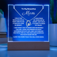 Sow Mom how much you love her with this stunning Square Acrylic and the beautiful Forever Love Heart Necklace for Mum. The beautiful wife heartfelt message is showcased on crystal-clear acrylic, making this set a striking focal point in any space. Paired with the charming Forever Love Heart Necklace in 14k white Gold or 18k gold plated.