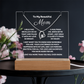 Sow Mom how much you love her with this stunning Square Acrylic and the beautiful Forever Love Heart Necklace for Mum. The beautiful wife heartfelt message is showcased on crystal-clear acrylic, making this set a striking focal point in any space. Paired with the charming Forever Love Heart Necklace in 14k white Gold or 18k gold plated.