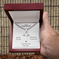 Engraved 18k Gold Cross Necklace On 18k Cuban Chain. To My Son for a Birthday, Graduation or Special Occasion Gift.