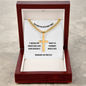 Engraved 18k Gold or Stainless Steel Cross Pendant Necklace on Cuban Link Chain. Grok wrote the exact message card that comes with it. Only 500 will ever exist.