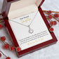 14k white gold finish Pendant Necklace With 8mm cushion-cut center cubic zirconia crystal