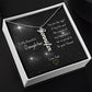 Personalised Name Pendant Necklace for Daughter Stainless Steel or 18k Gold Finish
