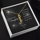 Personalised Name Pendant Necklace for Daughter Stainless Steel or 18k Gold Finish
