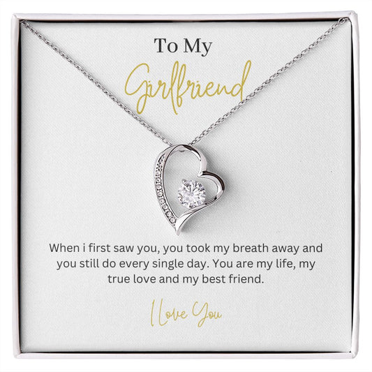 To My Girlfriend Forever Love Necklace