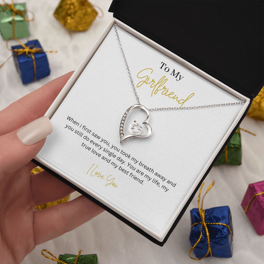 To My Girlfriend Forever Love Necklace