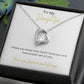 14k or 18k Heart Shape Pendant Necklace with Cubic Zirconia Crystals for Daughter