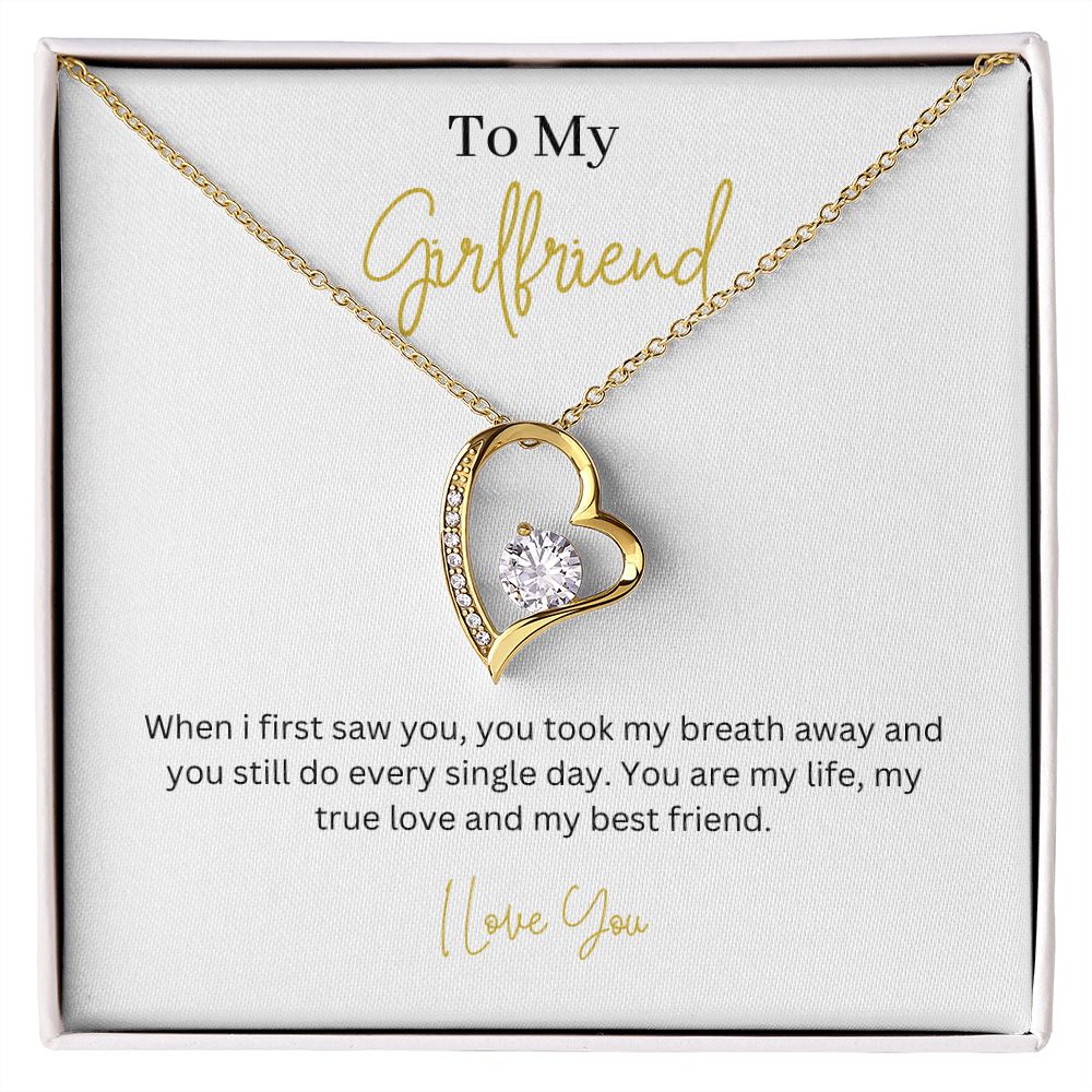 To My Girlfriend Forever Love Necklace
