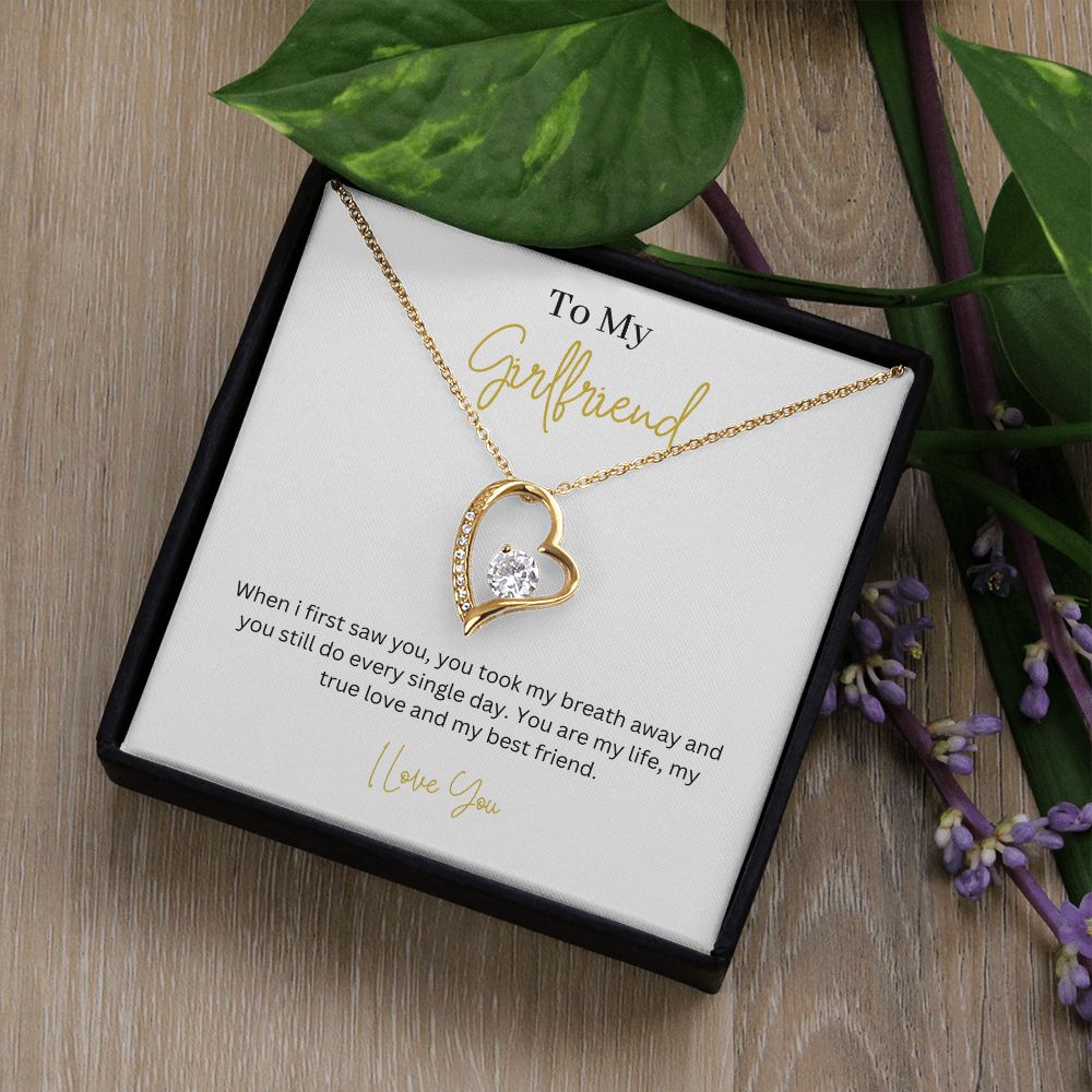 To My Girlfriend Forever Love Necklace